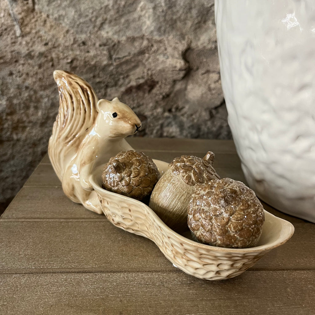 Ceramic Squirrel Nut Bowl 24cm