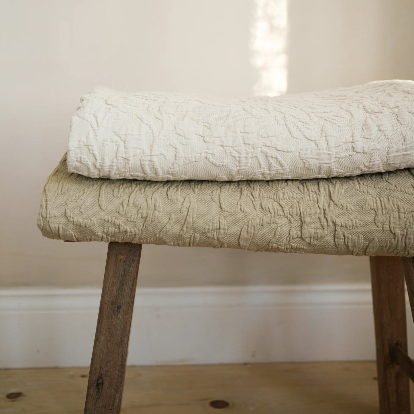 Chatsworth Bedspread - Faded Olive 220 x 230cm