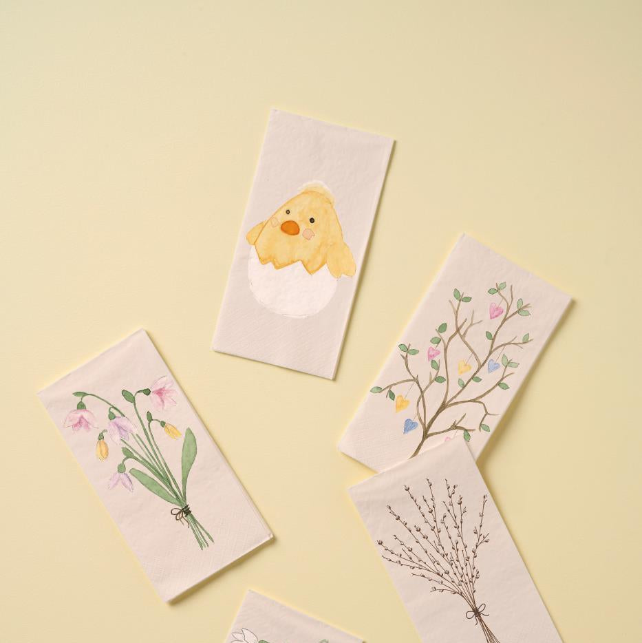 Chicken in Eggshell Paper Napkins - 16 Pieces per Pack | Annie Mo's