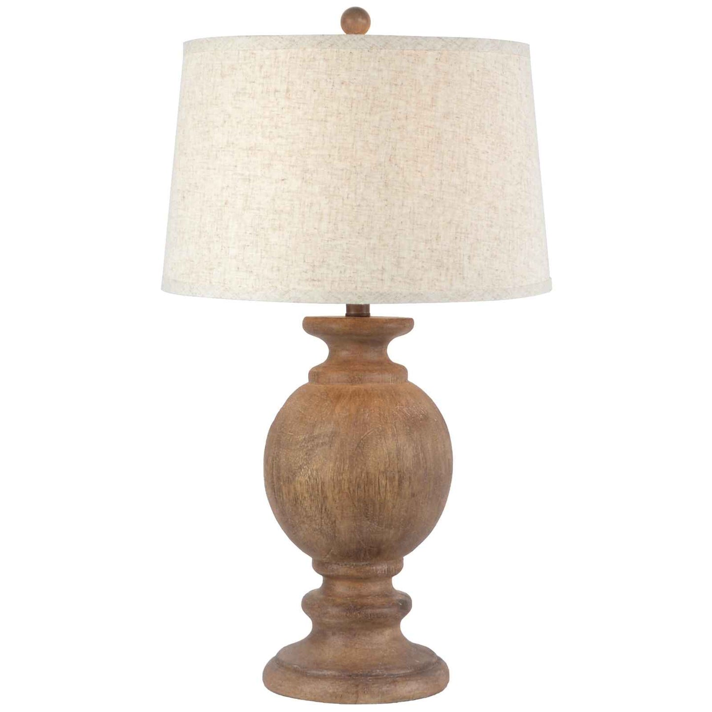 Clarion Table Lamp With Edged Linen Shade 71cm-B