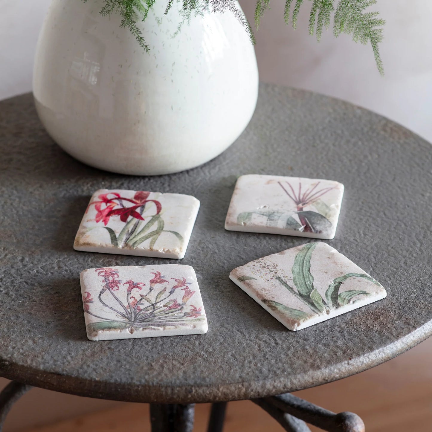 Clayton Set of Four Botanical Coasters