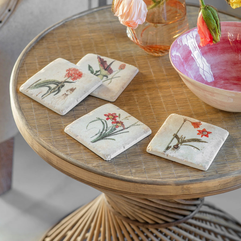Clayton Set of Four Floral Coasters