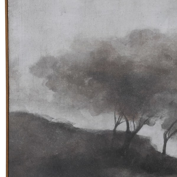 Cliff Edge Trees Framed Canvas 140cm-B