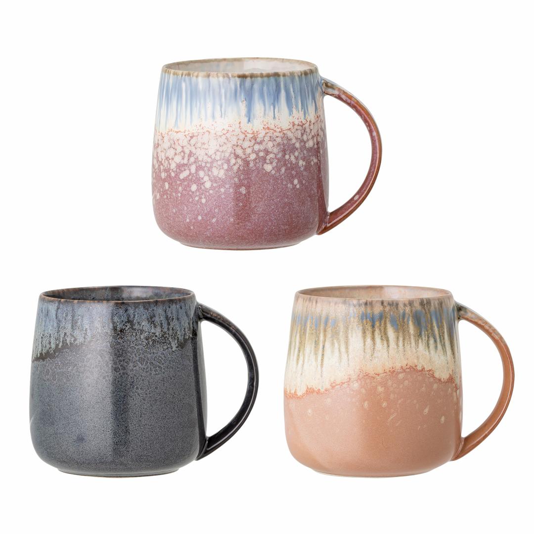Cloe Mug, Rose, Stoneware - Colour Choice