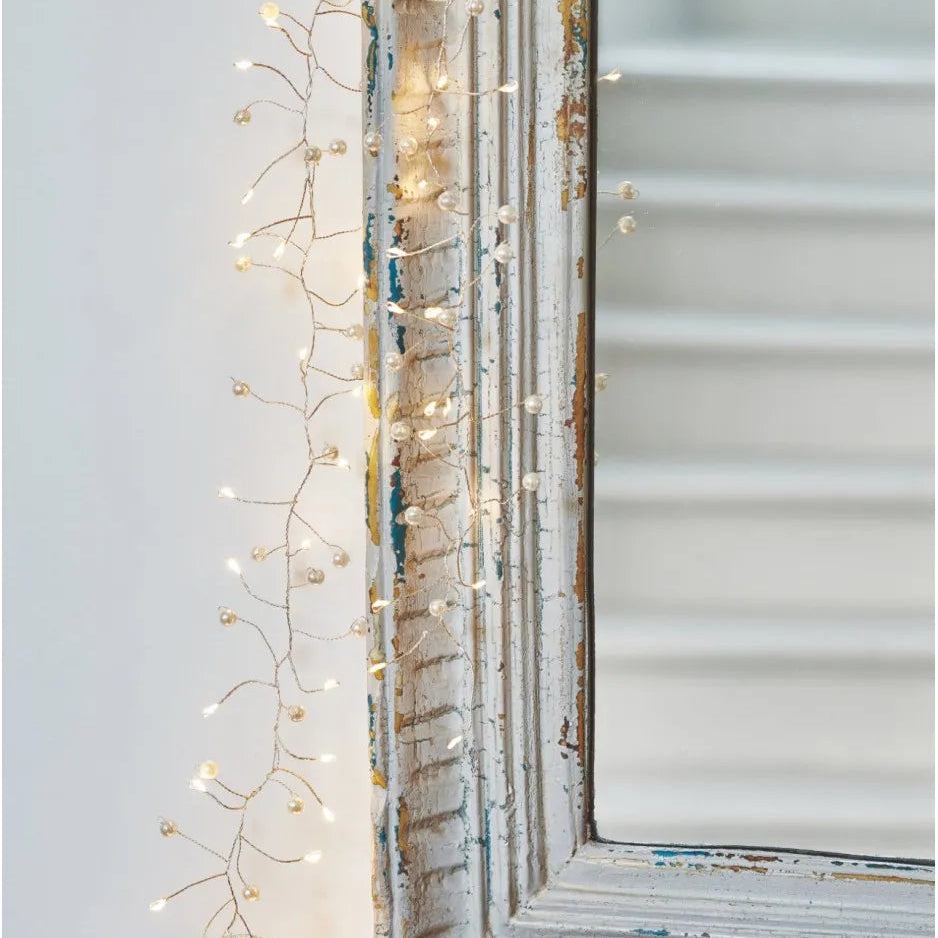 Pearl Cluster Garland with 200 Lights - 300cm Mains Operated | Annie