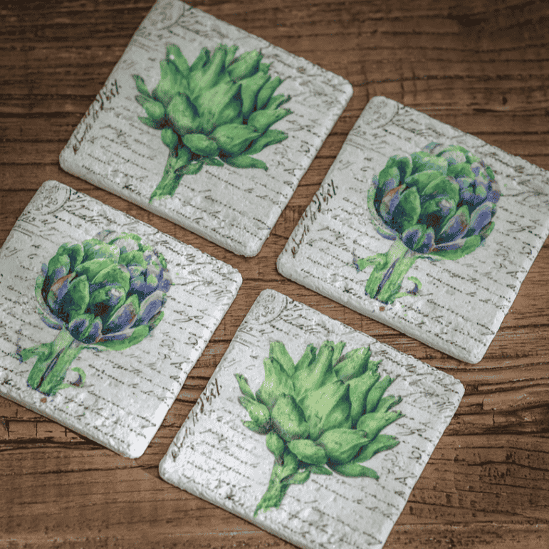 Colton Artichoke Coasters 11cm B | Annie Mo's