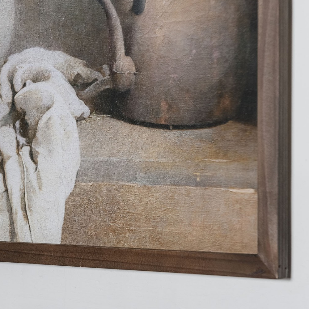 Country Kitchen Pot Framed Wall Art 70cm