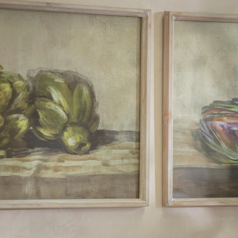 Croston Set of Two Artichoke Framed Prints 60cm Wide Each B | Annie Mo's