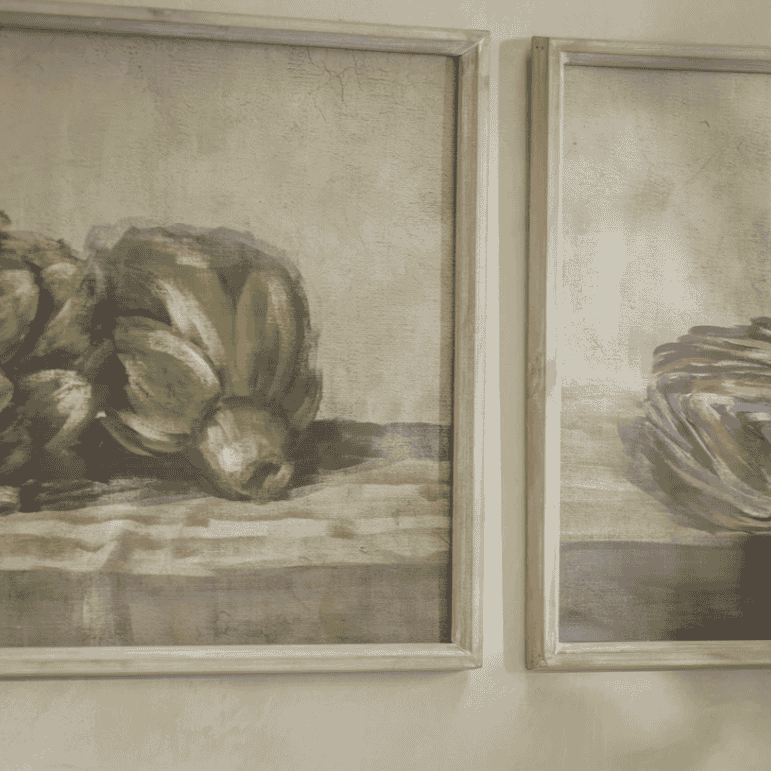 Croston Set of Two Artichoke Framed Prints 60cm Wide Each B | Annie Mo's