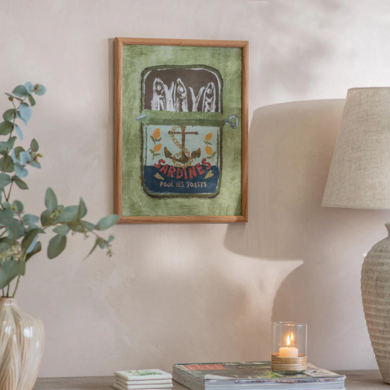 Croston Sardines Framed Print 40cm | Annie Mo's