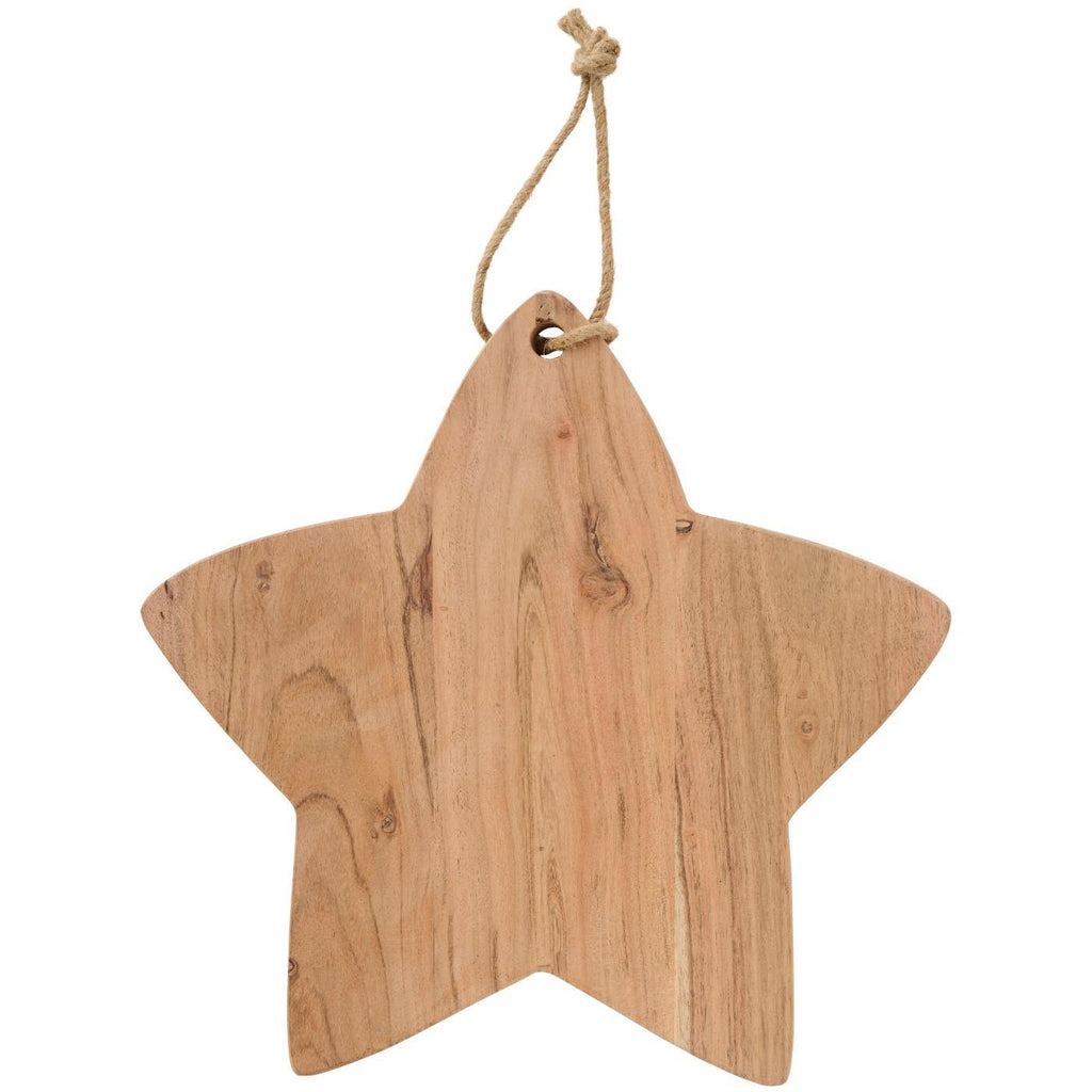 Cutting Board with Jute String Star in Acacia Wood 30cm | Annie Mo's B