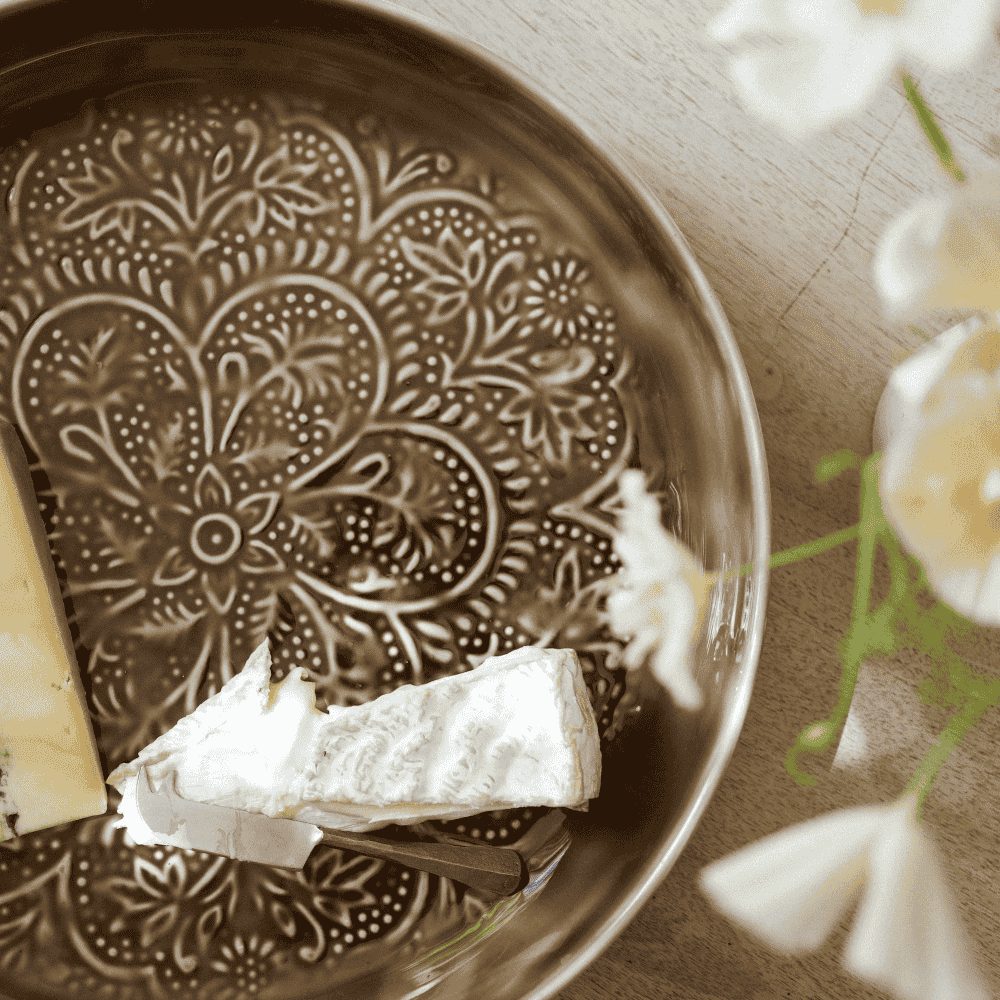 Enamel Platter Round - Chocolate