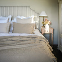 Chatsworth Bedspread - Faded Olive 220 x 230cm | Annie Mo's