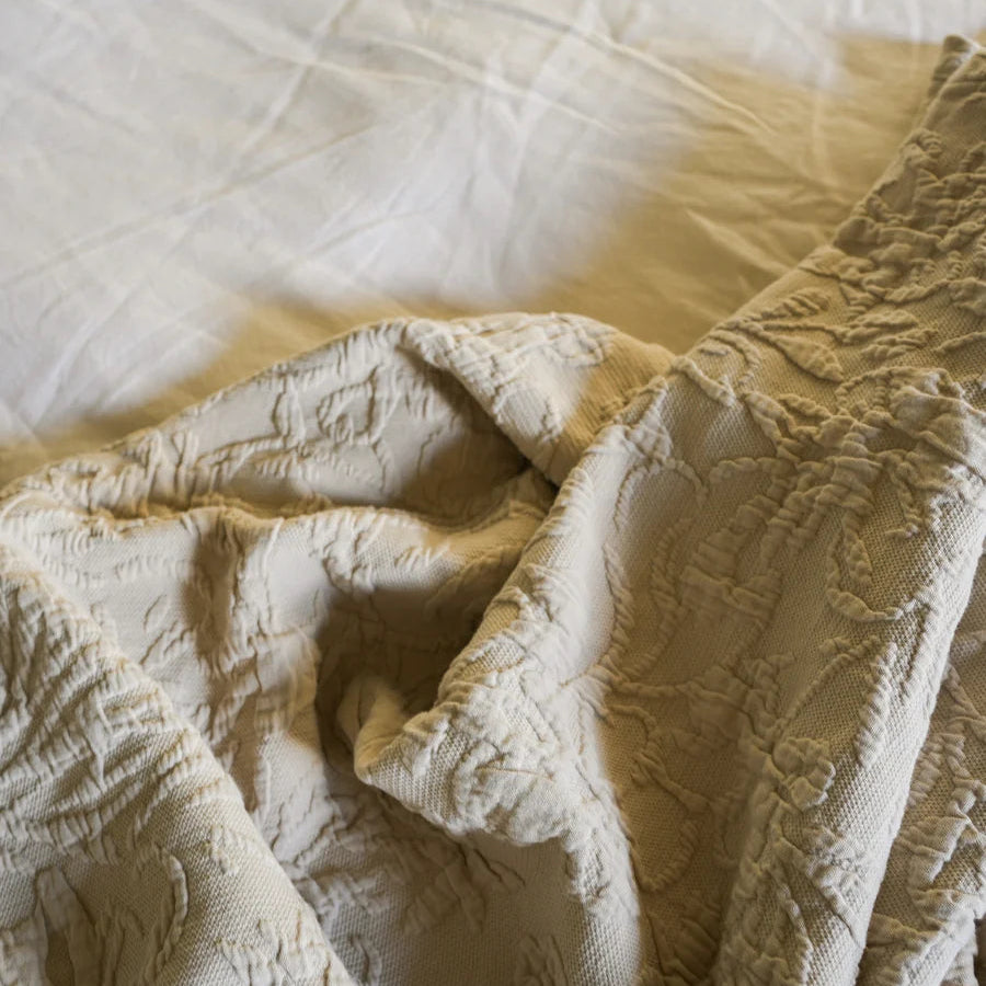 Chatsworth Bedspread - Faded Olive 220 x 230cm