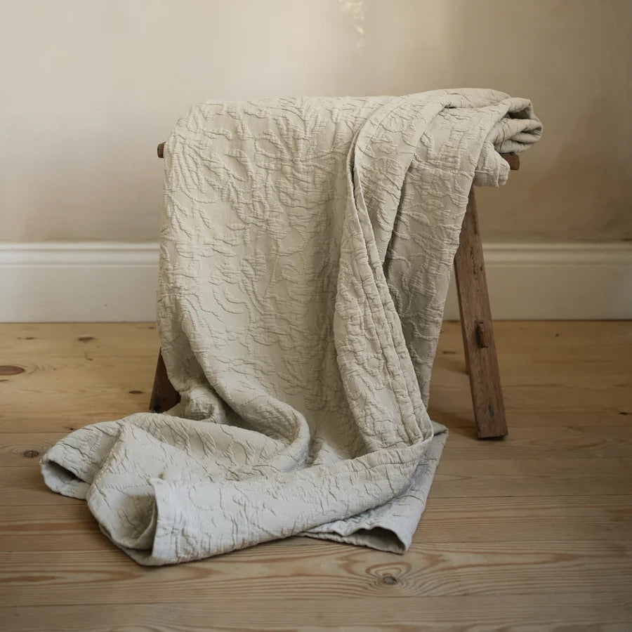 Chatsworth Bedspread - Faded Olive 220 x 230cm