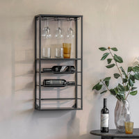 Hexham Wine and Glass Rack 40cm Wide | Annie Mo's