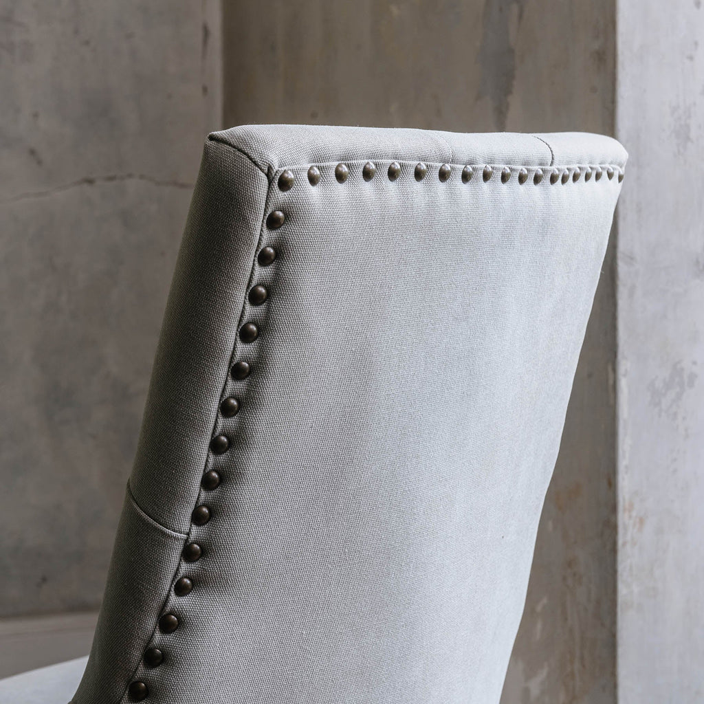St James Button Back Dining Chair - Off White