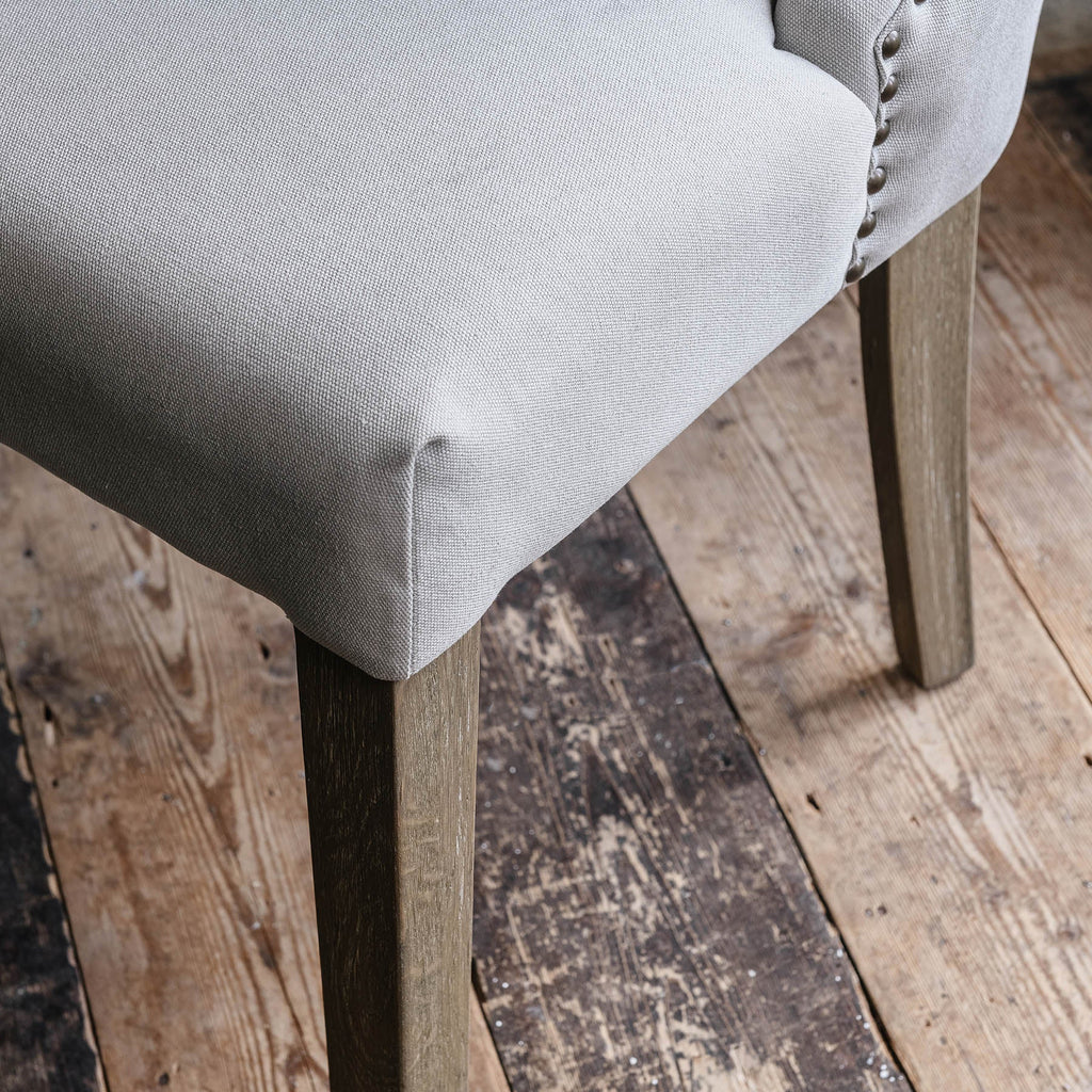 St James Button Back Dining Chair - Off White