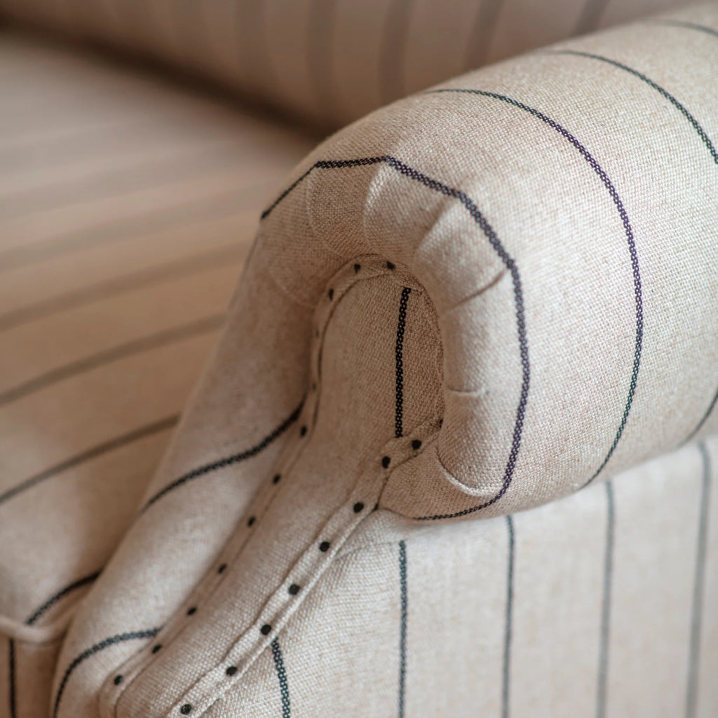 St Francis Striped Wide Armchair