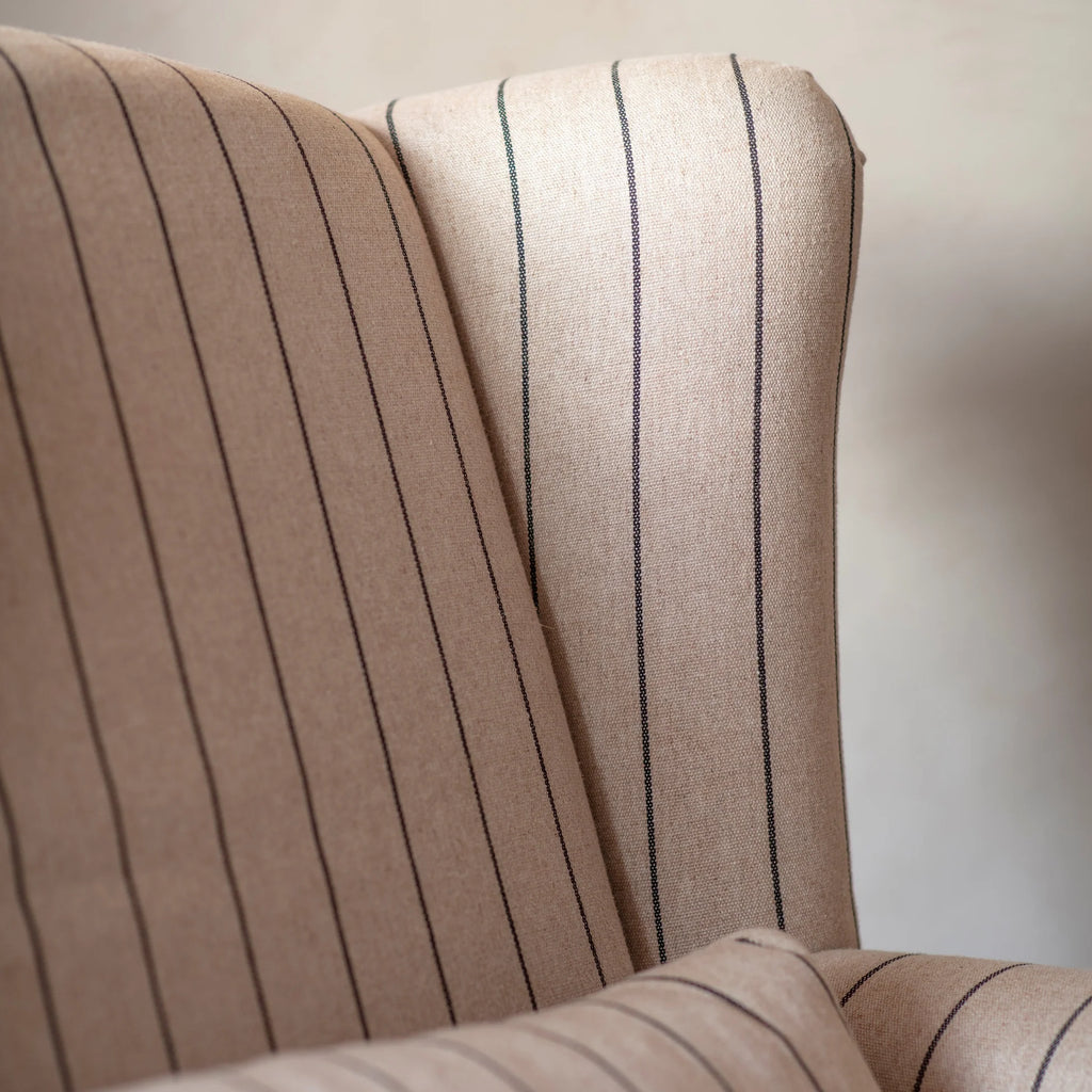 St Francis Striped Wide Armchair