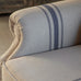 Monroe Blue Stripe Large Armchair