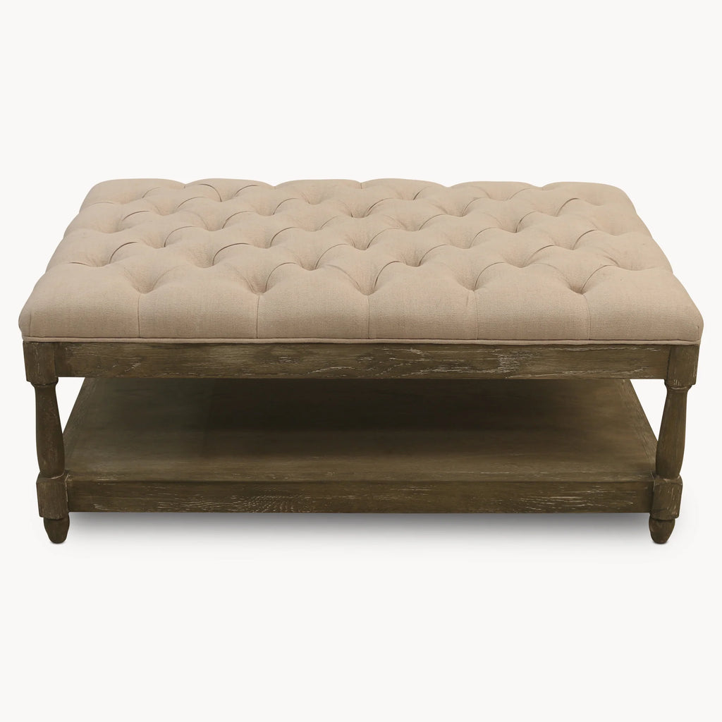 St James Buttoned Coffee Table 103cm