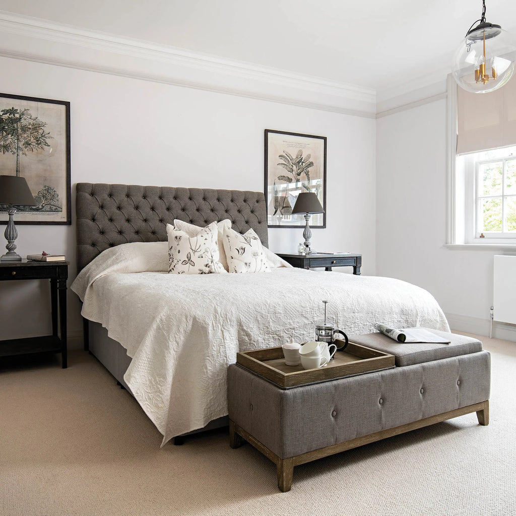 Colleville Storage Ottoman with Tray - Colour Choice | Annie Mo's