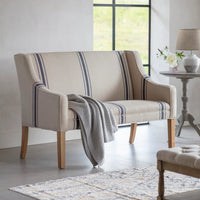 Monroe Blue Stripe Bench 140cm | Annie Mo's