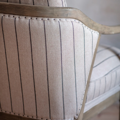 St Francis Striped Armchair-D