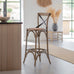 Larchmont Cross Back Bar Stool | Annie Mo's