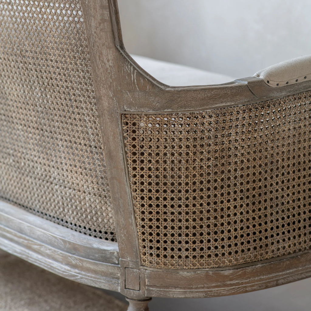 Barton Wingback Bergere Armchair