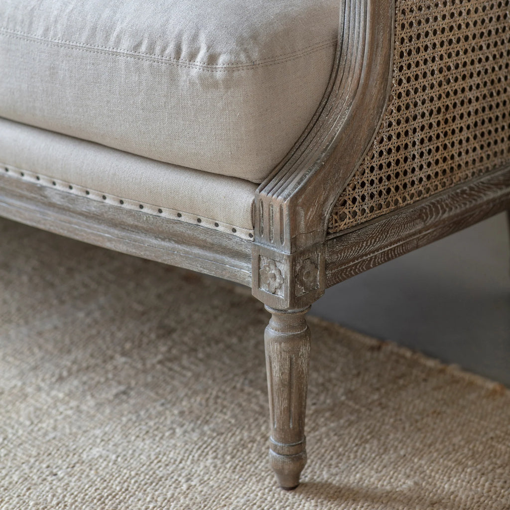 Barton Wingback Bergere Armchair