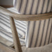 Soft Grey Striped Kirdford Deconstructed Armchair