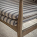 Soft Grey Striped Kirdford Deconstructed Armchair
