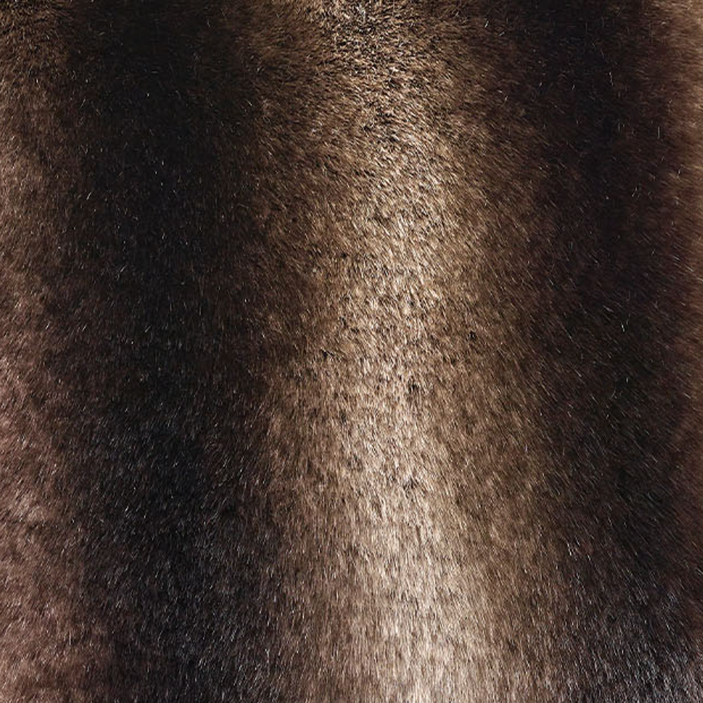 Dark Brown Alaska Faux Fur Cushions - Size Choice