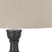 Dark Grey Floor Lamp With Linen Shade 164cm