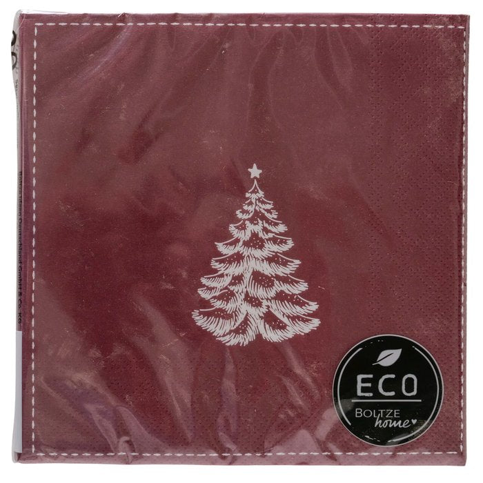 Dark Red Paper Napkins - Style Choice-B