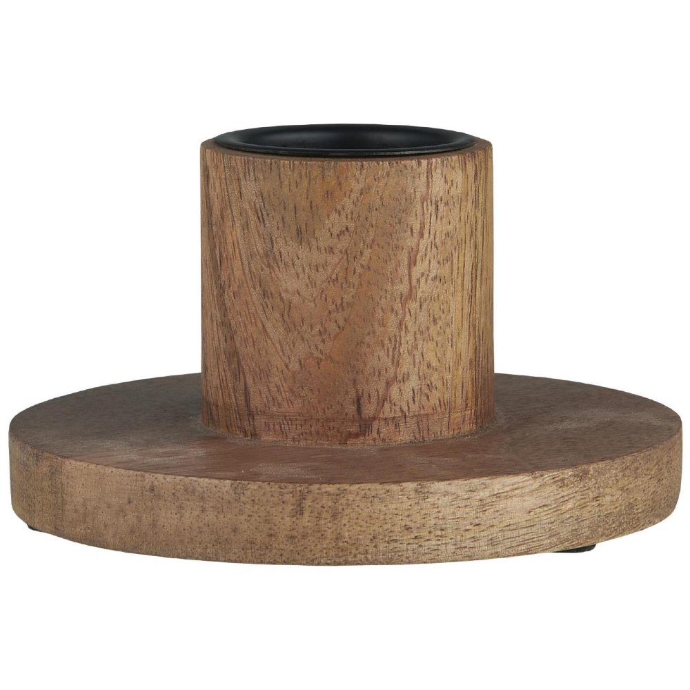 Dinner Candle Holder - Mango Wood | Annie Mo's