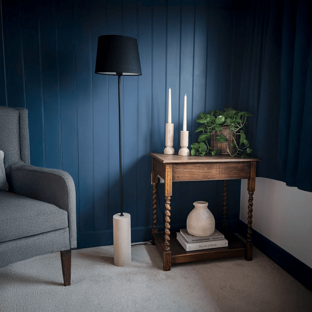 Doddington Sandstone Base Floor Lamp 134cm