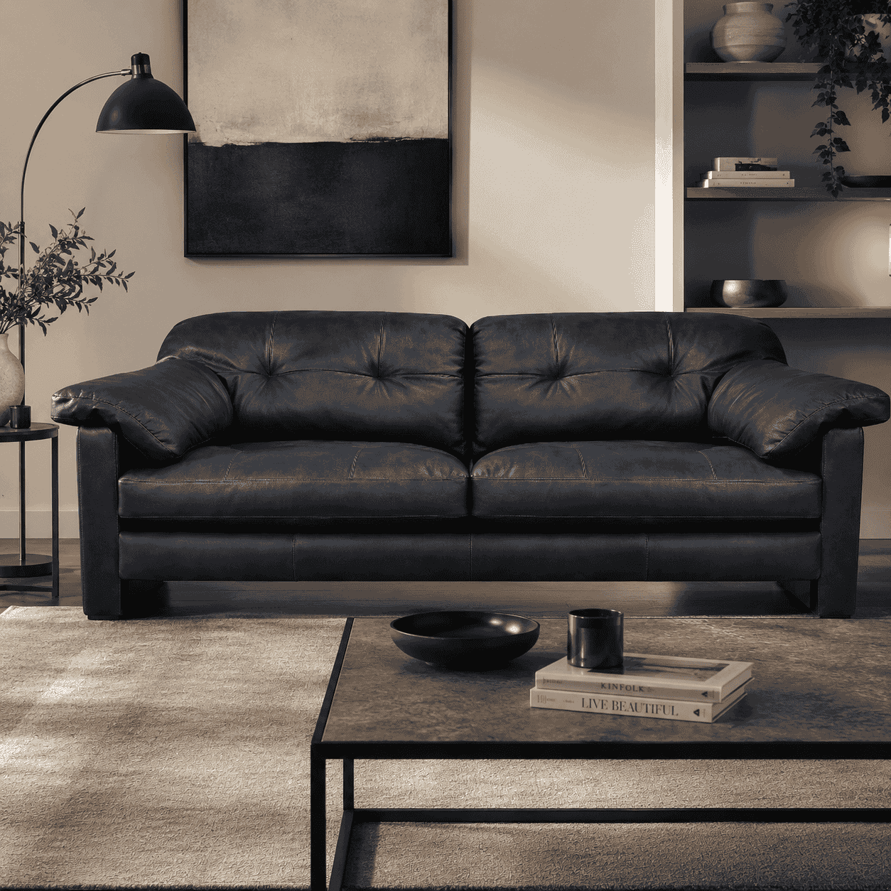 Duffy Two Seat Sofa | Leathers