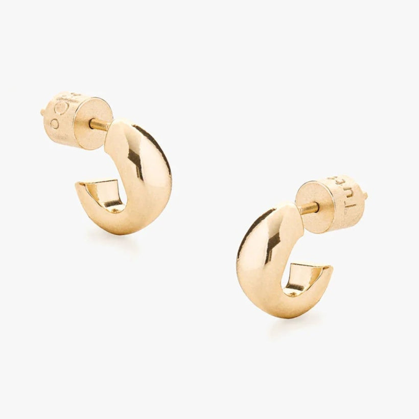 Serenity Huggie Hoop Earrings Gold | Annie Mo's