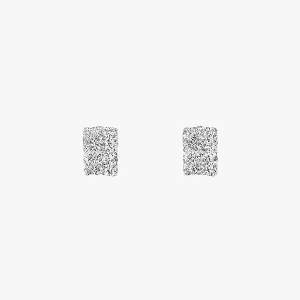 Cascade Stud Earrings Silver