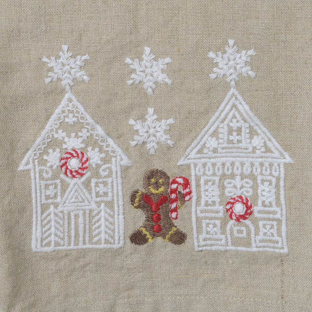 Set of Four Gingerbread Linen Napkins 45cm