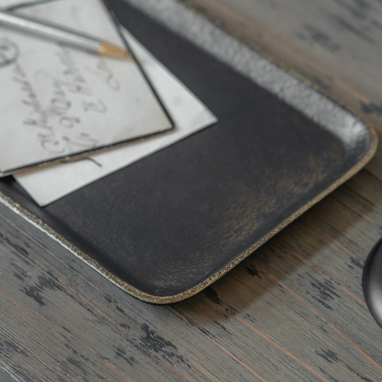 Eastwell Curved Iron Hall Tray 28cm