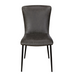 Ella Dark Grey PU Leather Dining Chair