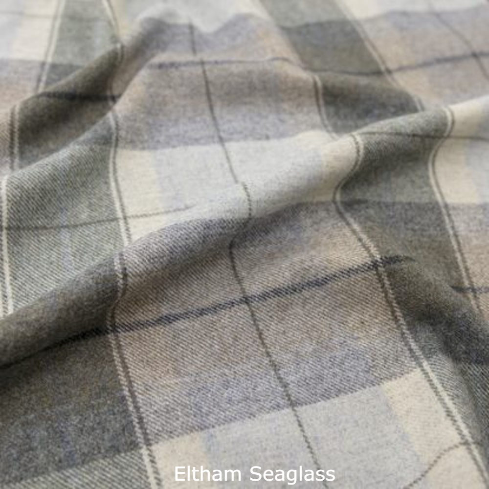 Large Buttoned Footstool | Patterned Fabrics