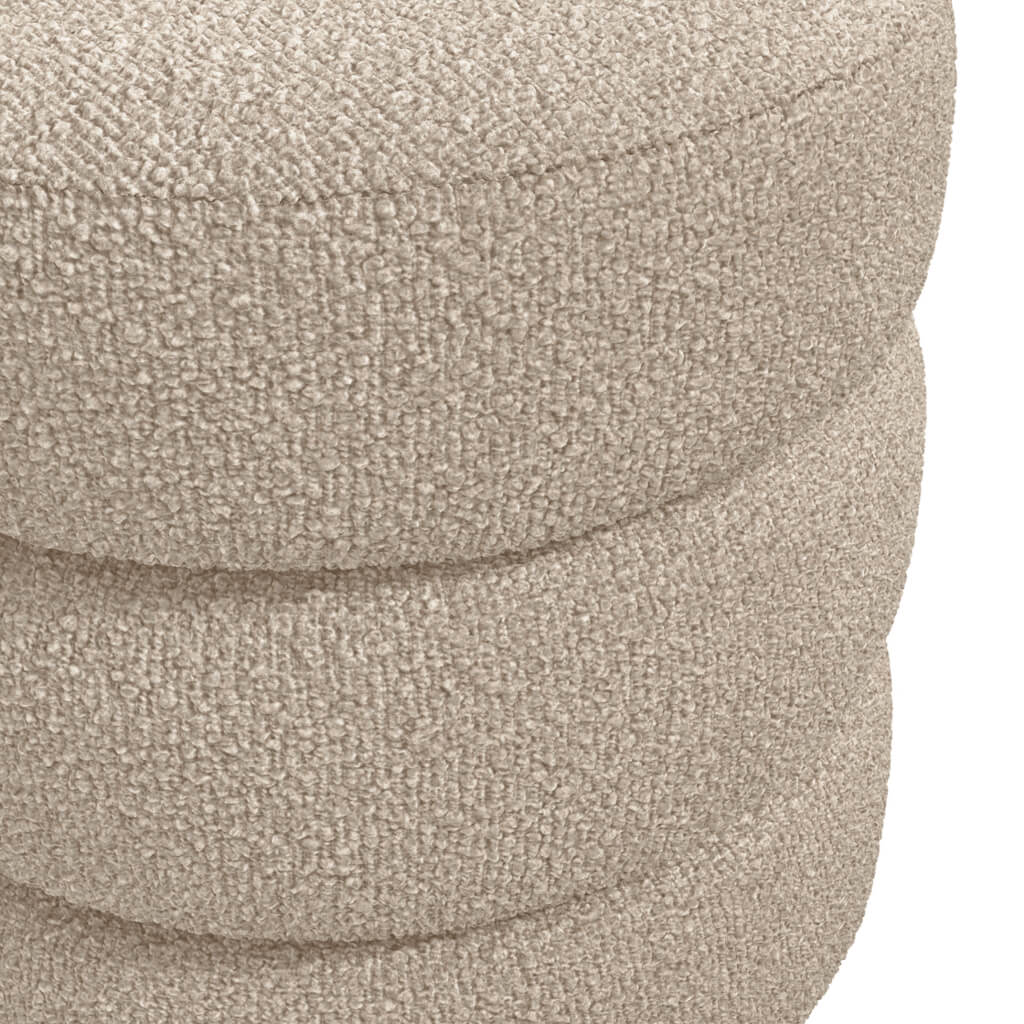 Emile Buff Occasional Footstool 50cm