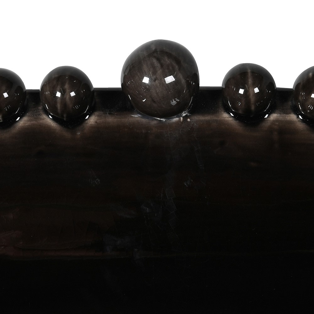 Emmerdale Large Decorative Black Oval Bobble Bowl 58cm E