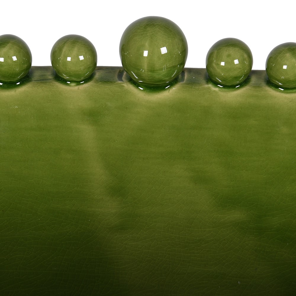 Emmerdale Large Decorative Green Oval Bobble Bowl 58cm E