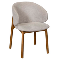 Eve Dining Chair - Light Beige Cotton | Annie Mo's